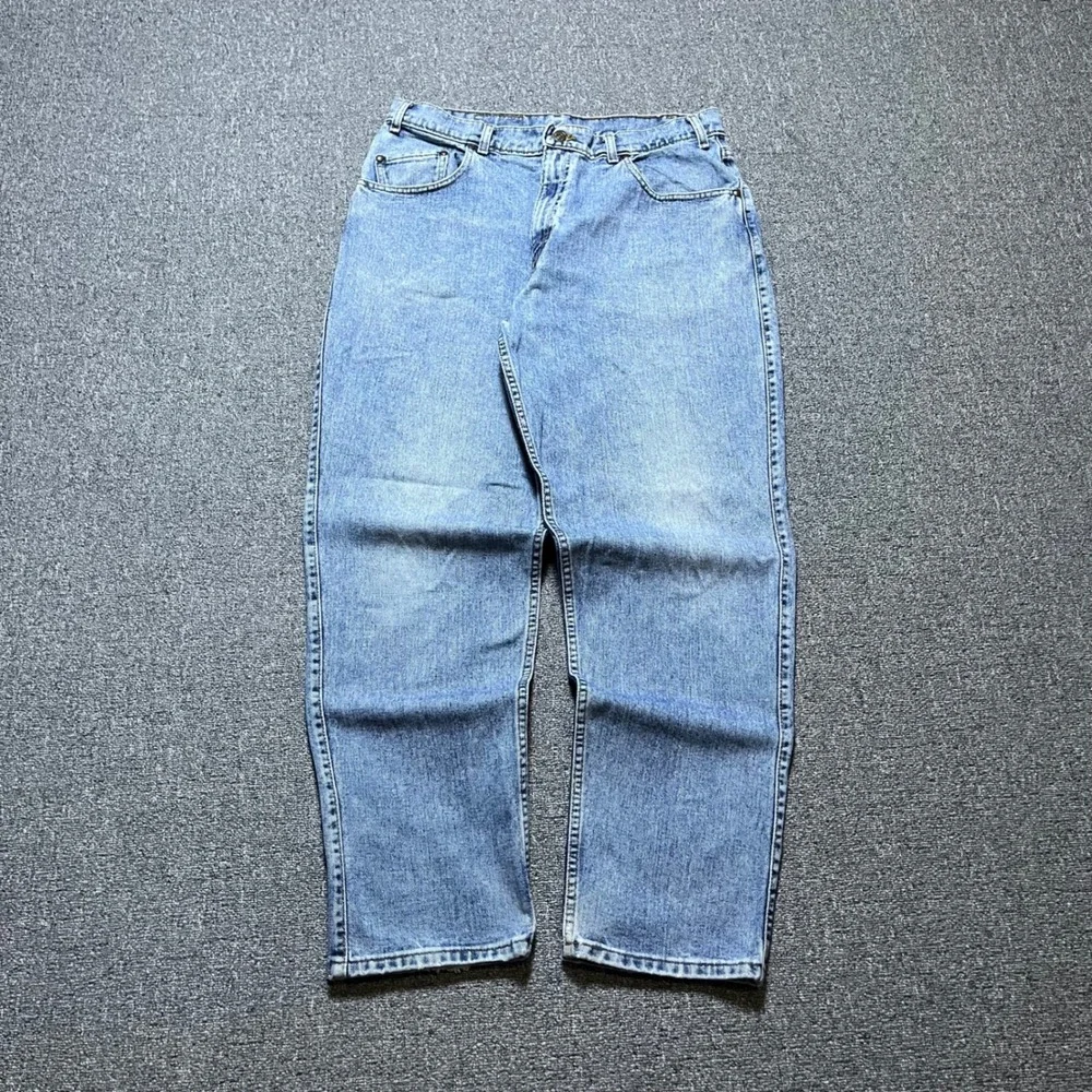 Vintage‎ Levi's Loose Fit Jeans 36x32 Blue Light Denim Distressed Gold Tab 90s